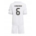 Real Madrid Eduardo Camavinga #6 Hjemmedraktsett Barn 2025-26 Korte ermer (+ Korte bukser)